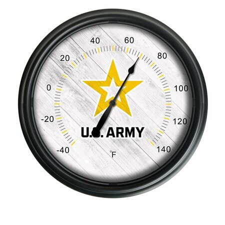 HOLLAND BAR STOOL CO United States Army Indoor/Outdoor LED Thermometer ODThrm14BK-08Army